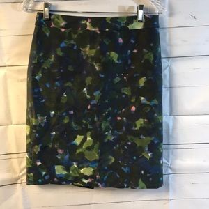 J Crew No. 2 Pencil Skirt Sz 4 Navy Floral